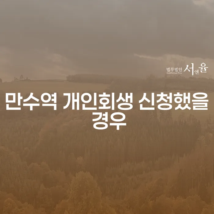만수역 개인회생 신청했을 경우