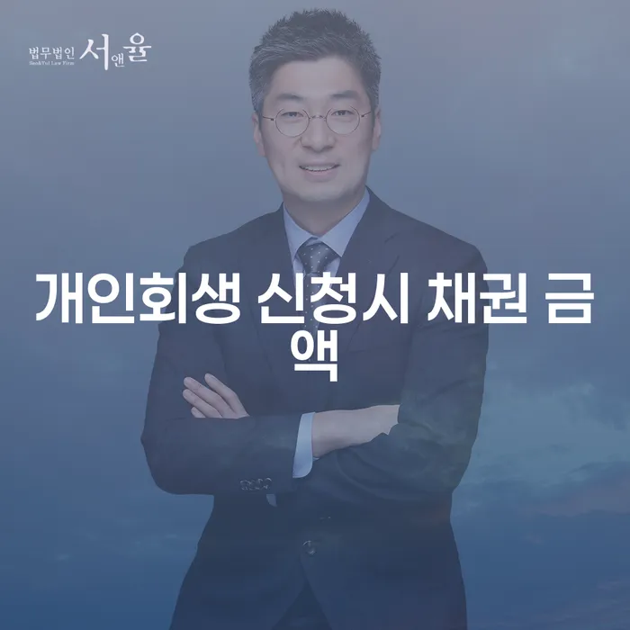 개인회생 신청시 채권 금액: 어떻게 해야 할까요?